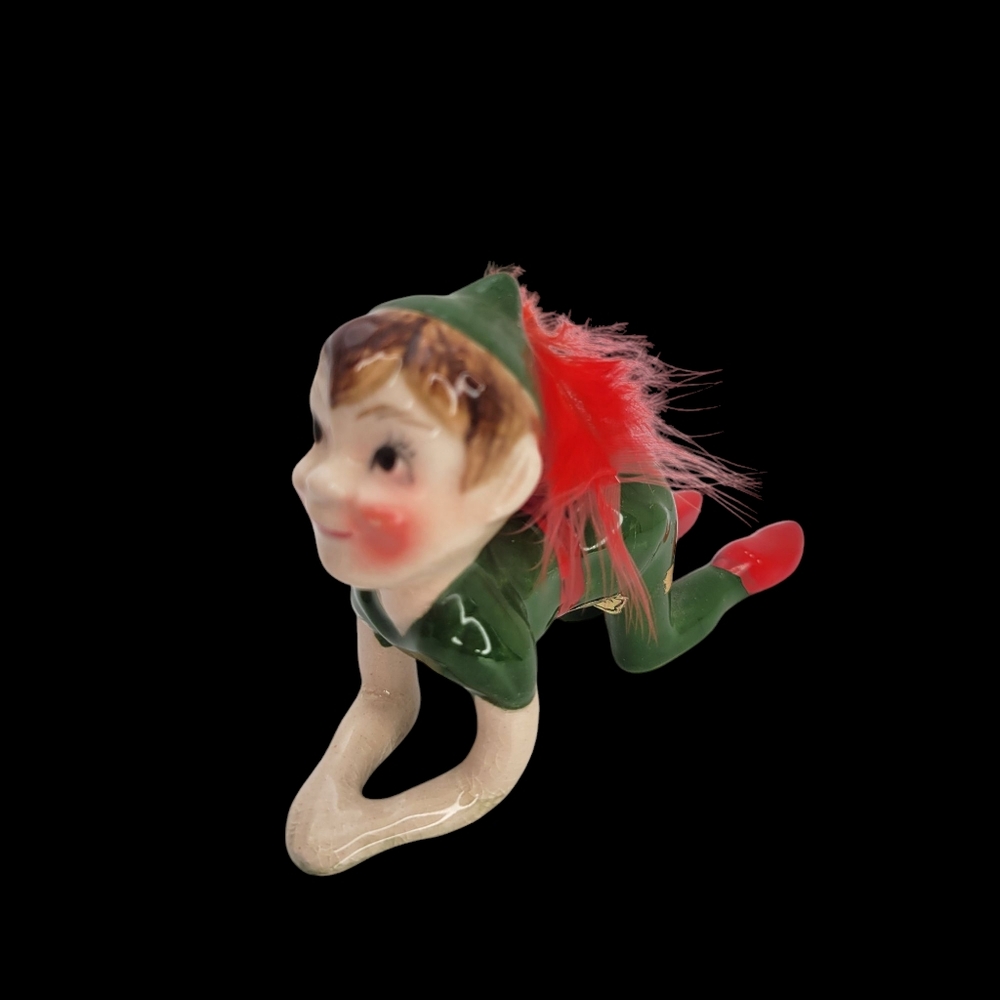 Rare 1955 Kreiss Peter Pan Figurines Disney Sprite Elf Christmas Pixies Set Of 4 - Picture 3 of 11